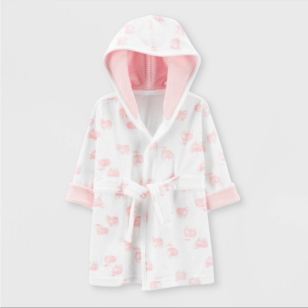 Carter’s Just One You Baby Girls’ Sheep Bath Robe NWOT